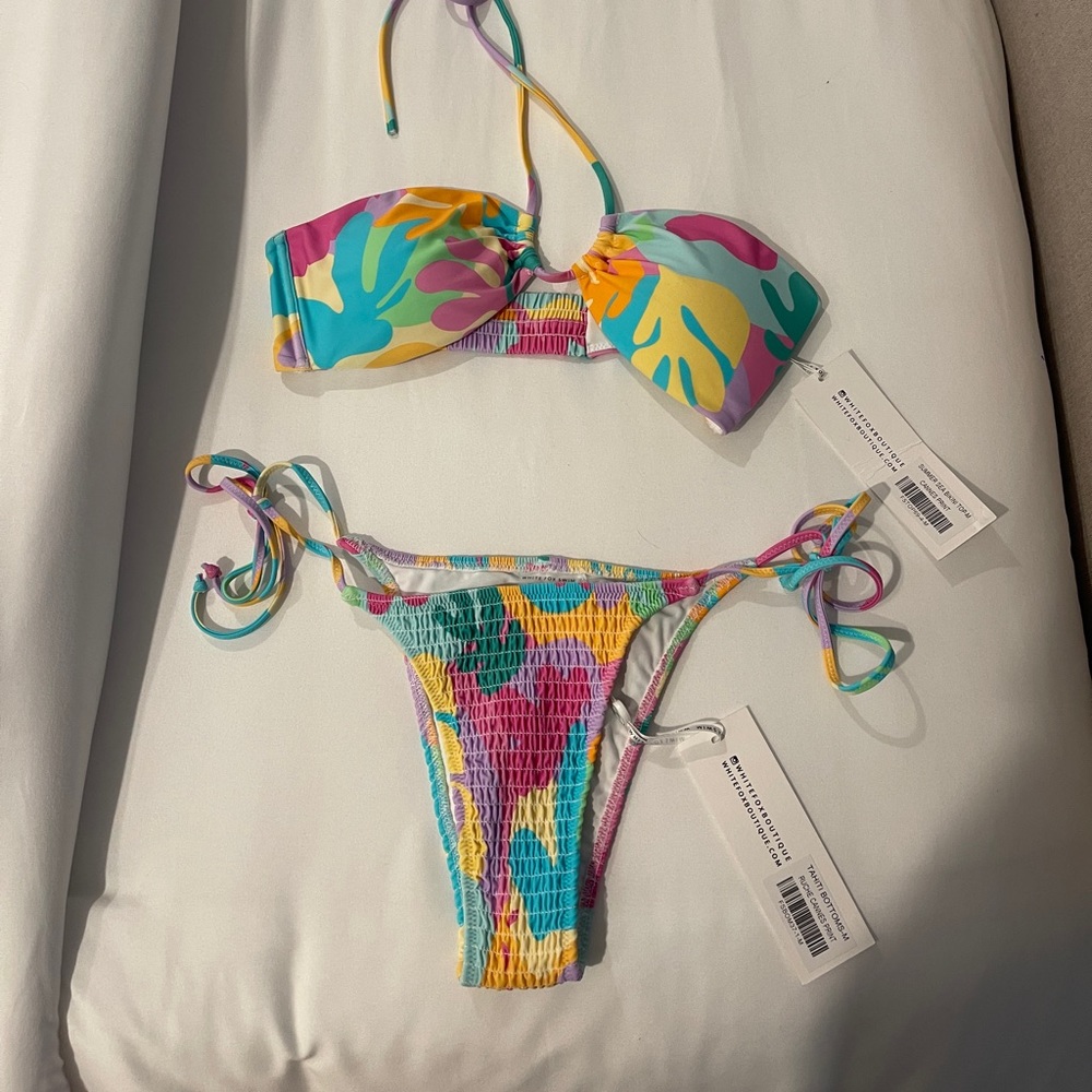 White fox bikini set